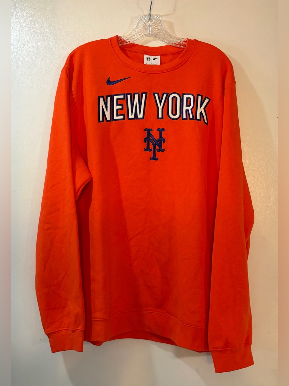 Nike New York Mets Crewneck Sweatshirt Mens Sz XL